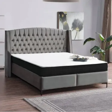 Cama Titan + Estrado, Sistema Elevatório e Fundos + Colchão Opc.